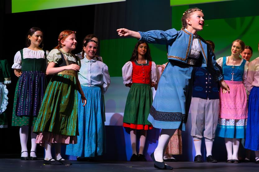 Students onstage